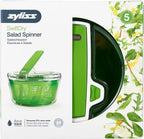 E940013 Swift Dry Salad Spinner, Large, Plastic, Green, Unique AquaVent™/One-Handed Fast Pump Action/Quick Brake/Non-Slip Base/Easy Cleaning