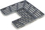 Sink Saver- 2 piece Adjustable Kitchen Sink Protector Mat with non slip feet, Grey