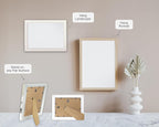British Made Picture / Photo Frame to fit 8"x8" (20.32cm x 20.32cm) with Lime Oak Wood Effect Frame