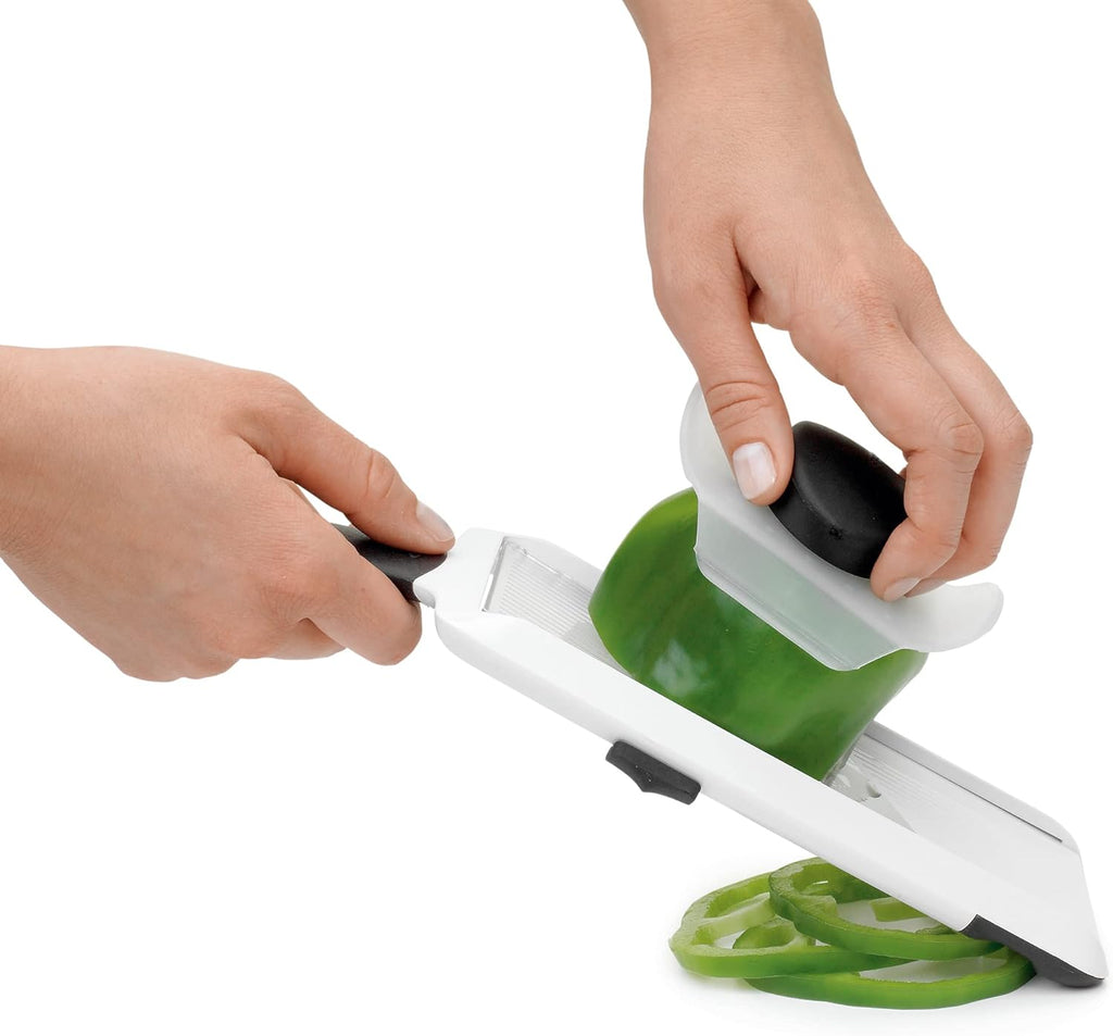 1119100 Good Grips Handheld Mandoline Slicer, Stainless Steel, White/Black, Standard