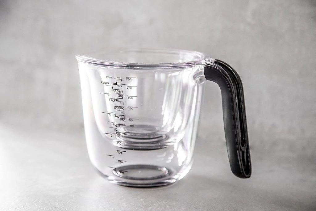 Universal Measuring Jugs, Set of 3, 250ml, 500ml and 1L, Onyx Black