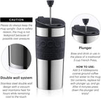 Travel Press Coffee Maker, Vacuum, Small, 0.35 Litre - White