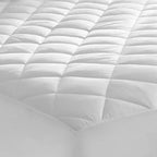 Quilted Mattress Protectors King Size 30 CM Extra Deep Anti Allergy Microfiber Fitted Mattress Cover (150 x 200 Cm)