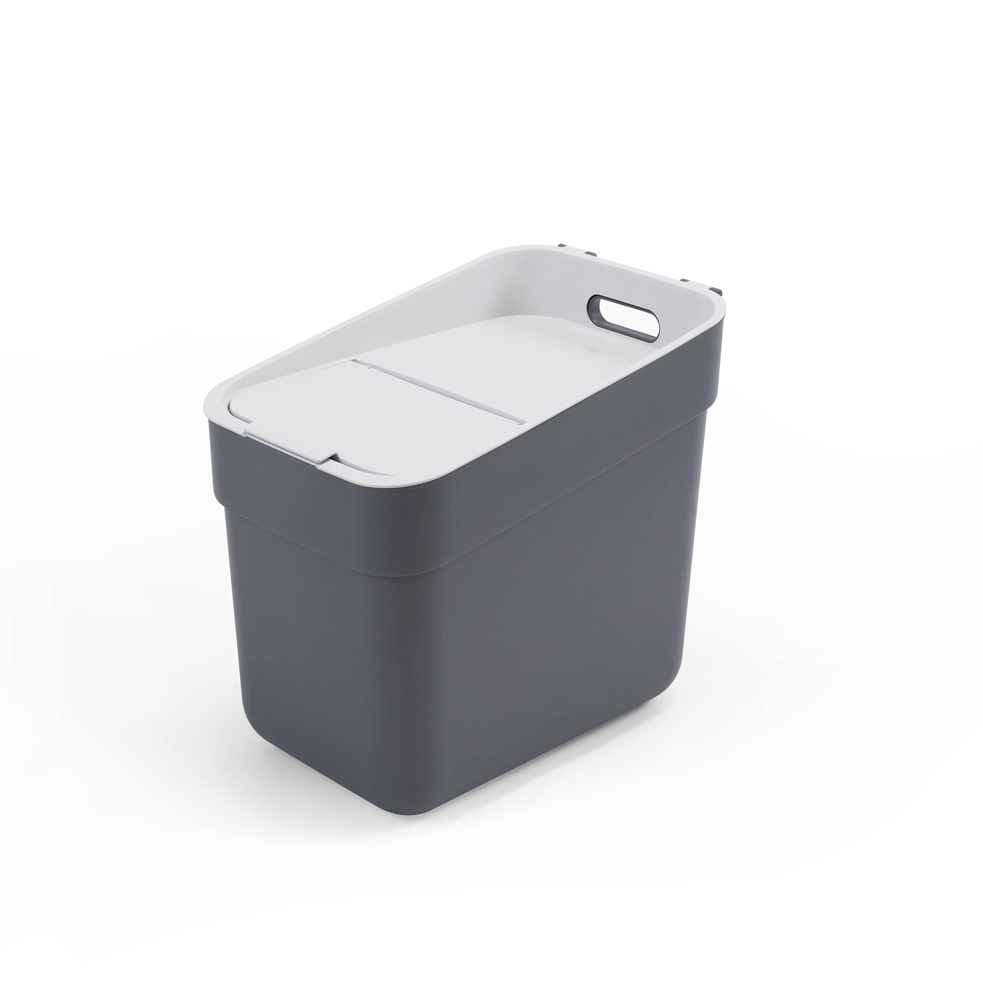 Ready to Collect 100% Recycled 20L Kitchen Accessories Recycling Lift Top Bin Dark Grey with Light Grey Lid