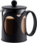 Kenya French Press - 500ml / 4 Cups Coffee Maker - Heat-Resistant Borosilicate Glass & Stainless Steel - Dishwasher Safe Cafetiere - Made in Portugal