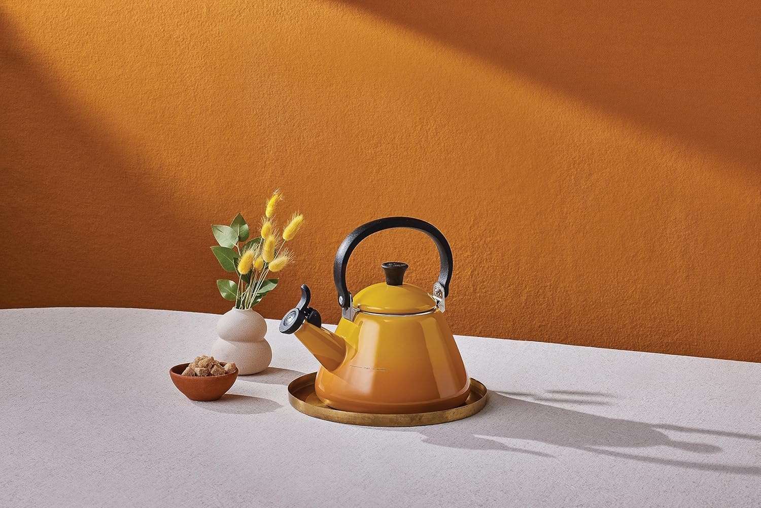 Kone Stove-Top Kettle with Whistle, Suitable for All Hob Types Including Induction, Enamelled Steel, Capacity, 1.6 L, Nectar, 40101026720000