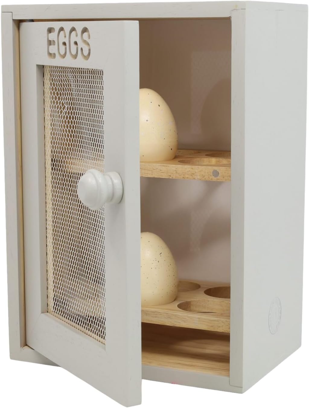 APOLLO THE HOUSEWARES BRAND 4936 Egg cabinet GREY, Wood, 12 x 18 x 25 cm