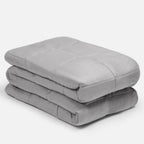 Weighted Blanket 6kg for Adults Therapy Anxiety Autism Insomnia Stress Relief, Single/Double - Silver Grey - 125 x 180cm - (Disclaimer Only suitable for age 3+ years)