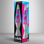 Lamp - 14.5"- The Original Motion Lamp - Pink and Blue Liquid with Silver Base - Item #2102