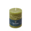 Rustic Pillar Candle 80/110 mm 65h, Olive Green