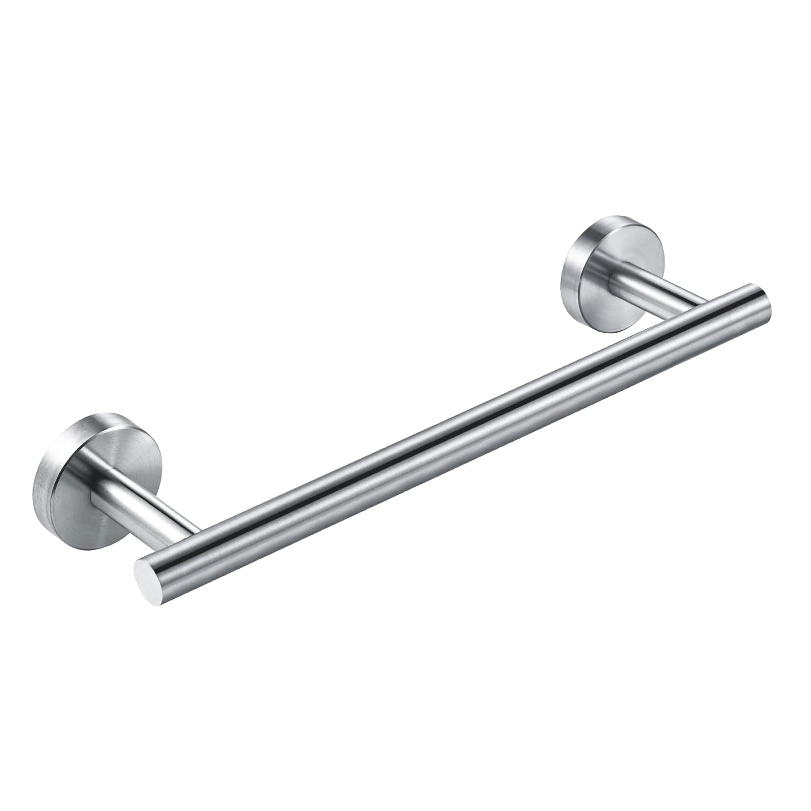 Towel Rail 30CM Brushed Finish Hand Towel Holder Bar Bathroom Holders For Bathrooms Kitchen Dish Cloths Hanger 304 Stainless Steel RUSTPROOF Wall Mounted 12'' Silver Main image