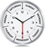 Version 3.0 Metal Day of The Week Wall Clock for Seniors 12 Inch, Silent Non Ticking Modern Silver Wall Clocks for Living Room Decor Bedroom Home, Ideal Retirement Gift for Men & Women