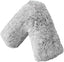 LSC Orthopedic V Pillow Soft & Fluffy Sherpa Teddy HUG & SNUG Fleece Pillows to Support Head, Neck and Back V-Shaped Nursing Pillow with Non-Allergenic Pillowcase (LIGHT GREY, 70 X 35 CM)