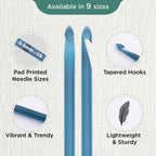 Knit Pro KP51422 5.50 mm Double Ended Traditional Tunisian Crochet Hook, Multi-Colour