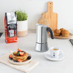 Bialetti New Venus Caffettiera in Acciaio Inox, Adatta all'Induzione, Argento, 4 Tazze,Silver