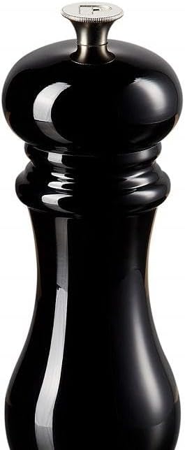 Le Creuset Classic Adjustable Pepper Mill Grinder, Chip-Resistant ABS Plastic, Anti-Corrosion, 40g, 21 cm, Black Onyx, 96001900140000