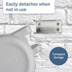 Retractable Duo Reel Washing Line, Grey, 2x15m, packaging may vary