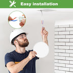zemty 15W 1800LM LED Ceiling Light, Bathroom Lights Ceiling 3000K/4000K/6500K, IP44 Waterproof, Ultra Thin Round Flush Ceiling Light for Bedroom,Kitchen, Living Room,Toilet,Utility Room 18cm