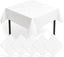 5pk White Paper Table Covers 90x90cm Tablecloths for Parties Cover Disposable - Thick Absorbent Design - Easy Clean Up for Weddings, Craft Activities, Kids’ Meals, Village Halls & Family Events