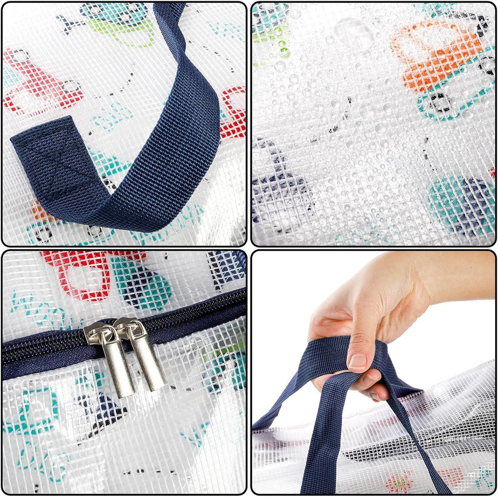 4 Pack Clear Storage Bags with Zip, 75L Moving Bags Clothes Storage Bags Moving Totes Packing Bags for Moving Clothes Bedding Duvet Pillow Blanket Toys Storage Wrapping Paper Storage