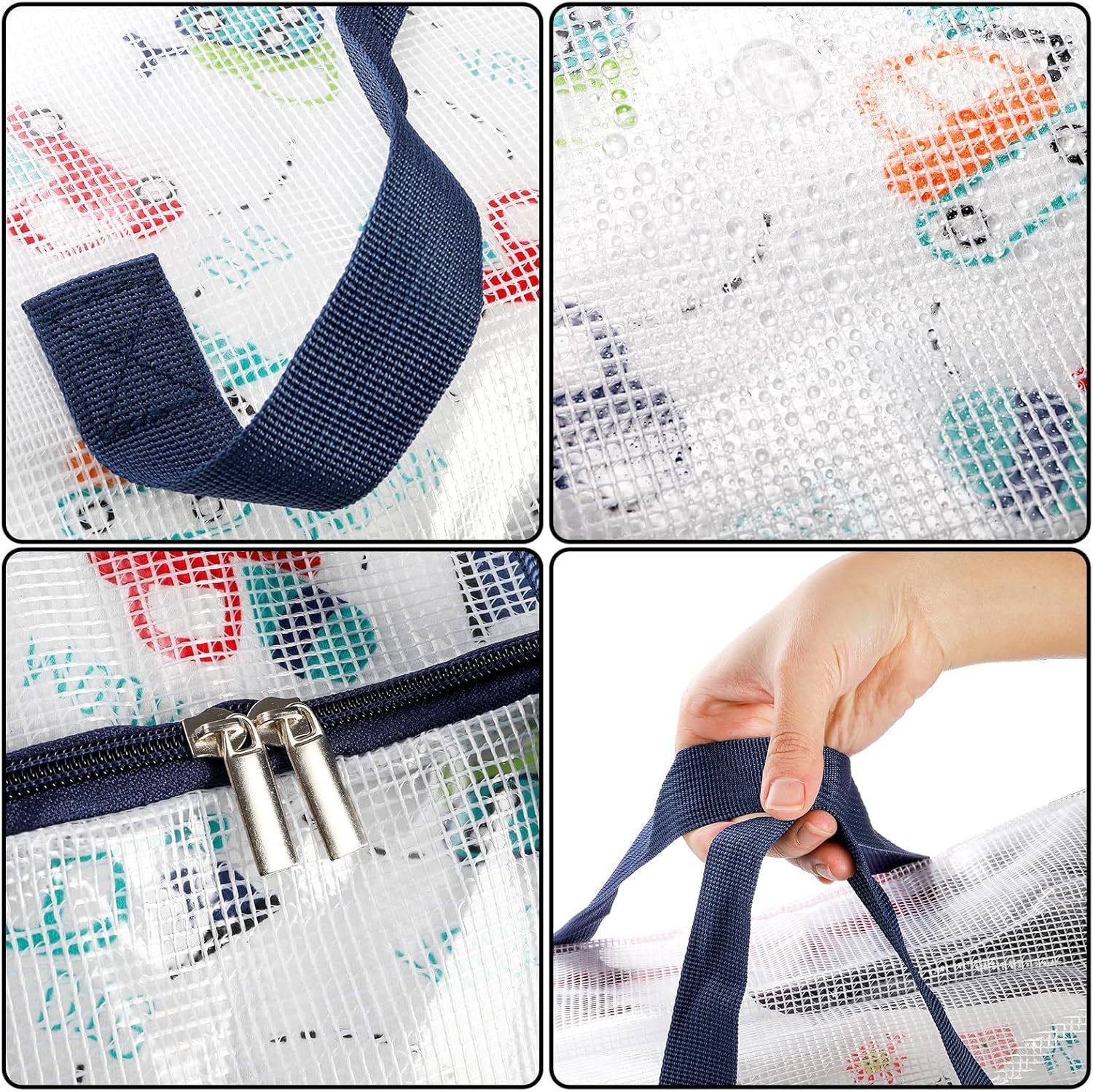 4 Pack Clear Storage Bags with Zip, 75L Moving Bags Clothes Storage Bags Moving Totes Packing Bags for Moving Clothes Bedding Duvet Pillow Blanket Toys Storage Wrapping Paper Storage