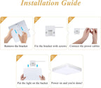 LED Ceiling Light, 36W Daylight White 6500K, 3240LM Bright Indoor Ceiling Lights for Bedroom, Kitchen, Hallway, Outside Porch and More