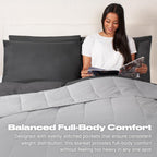 Weighted Blanket 6kg for Adults Therapy Anxiety Autism Insomnia Stress Relief, Single/Double - Silver Grey - 125 x 180cm - (Disclaimer Only suitable for age 3+ years)