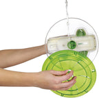 E940013 Swift Dry Salad Spinner, Large, Plastic, Green, Unique AquaVent™/One-Handed Fast Pump Action/Quick Brake/Non-Slip Base/Easy Cleaning