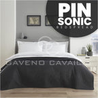 Pinsonic Quilted Bedspread Comforter, Lightweight Quilt Coverlets Large Sofa Bed Cover, Charcoal, 150X200