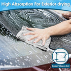 FIXSMITH Grey Microfibre Cleaning Cloth -Pack of 50, 16"X12" Cleaning Rags for Housekeeping and Kitchen, Reusable Shop Towels for Car, Lint Free, Scratch-Free, Highly Absorbent Microfibre Towels