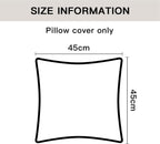 Sungeek Set of 2 Soft Chenille Cushion Covers 45x45cm Square Decorative Throw Pillow Covers with Stitched Edge Solid Dyed Pillow Cases Covers for Home Decor Couch Sofa Bed Living Room, Navy Blue