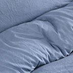 Sleepdown 100% Pure Cotton Plain Dye Duvet Cover Quilt Pillow Cases Bedding Set Soft Easy Care - Super King (220cm x 260cm)- color may vary