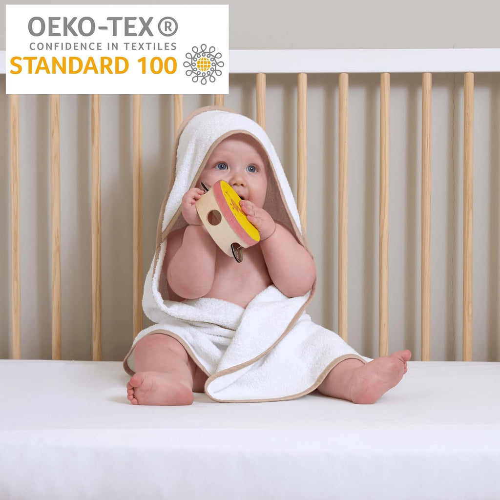 Basics 2 Pack Baby Hooded Towel 70 x 70 cm