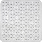 Rubagrip Square Shower Mat - Secure Grip Suction Cups for a Non Slip Shower Mat with Anti Mould and Anti-Bacterial Additive Made From Natural Rubber, 53x53cm