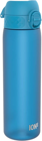 Water Bottle, 500 ml/18 oz, Leak Proof, Easy to Open, Secure Lock, Dishwasher Safe, BPA Free, Hygienic Flip Cover, Carry Handle, Fits Cup Holders, Easy Clean, Carbon Neutral, Blue