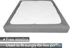 Alyvia Spring Box Spring Cover Full Size - Jersey Knit & Stretchy Wrap Around 4 Sides Bed Skirt for Hotel & Home - Full/Full XL, Light Gray