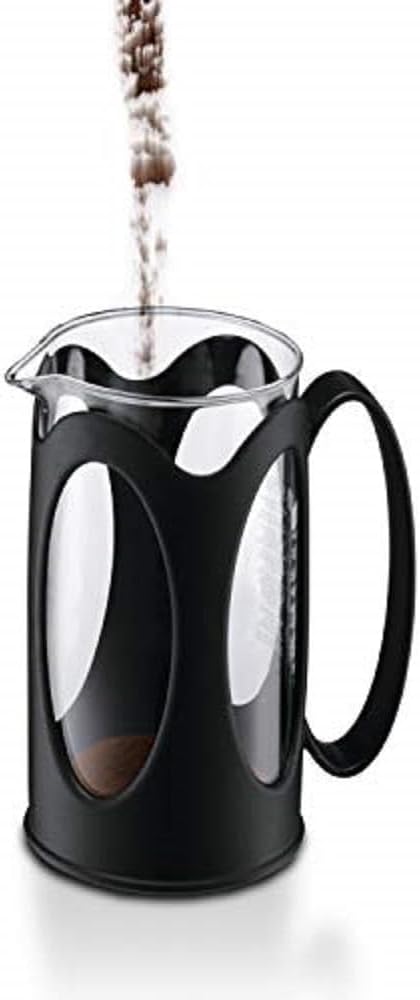 Kenya French Press - 1L / 8 Cups Coffee Maker - Heat-Resistant Borosilicate Glass & Stainless Steel - Dishwasher Safe Cafetiere - Made in Portugal