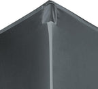 TWSOUL Replacement Parasol Fabric Cover, 3 m 8 Ribs Parasol Replacement Canopy Cover, Anti-Ultraviolet Patio Umbrella Cloth Cover (Grey, 3 m / 8 Ribs)