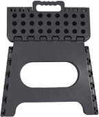 Strong Folding Step Stool 11 inch Sturdy Enough to Hold Upto 150KG Lightweight Foldable Step Stool for Adults and Kids - Opens with one Flip Great for Kitchen, Bathroom Bedroom