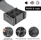2 PCS Plate Cup Storage Box, Caravan Plate Holder, Camping Storage Bag, Plate and Cup Storage, for Protecting Motorhome Cupboard Kitchen Cookware
