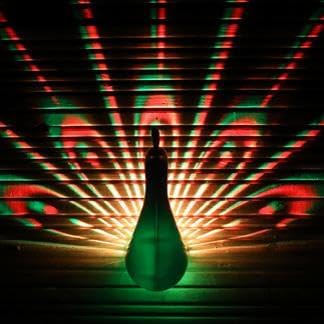 Percy Peacock Wall Light, 20 cm, Battery Operated (Pack of 1)