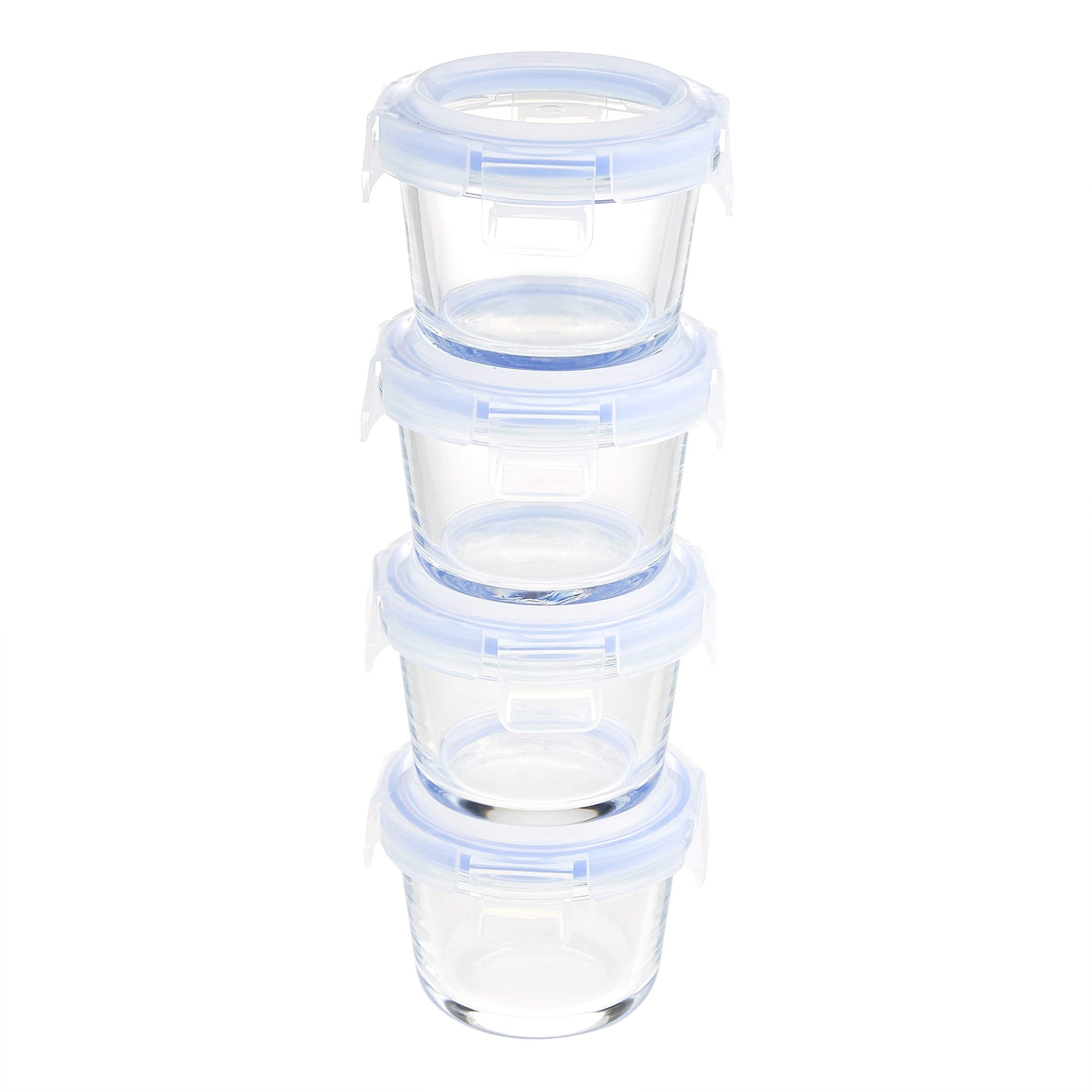 set of 4 Glass Storage Containers, 120 ml each (Pack of 4) Main image
