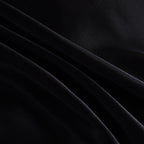 Satin Silk Complete Bedding Set - 6 PCS - Fitted sheet, Duvet Cover, 4 Pillow Cases. Color - Black Size - King