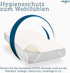 SETEX Mattress Protector, Cotton, Natural, 90 x 190 cm