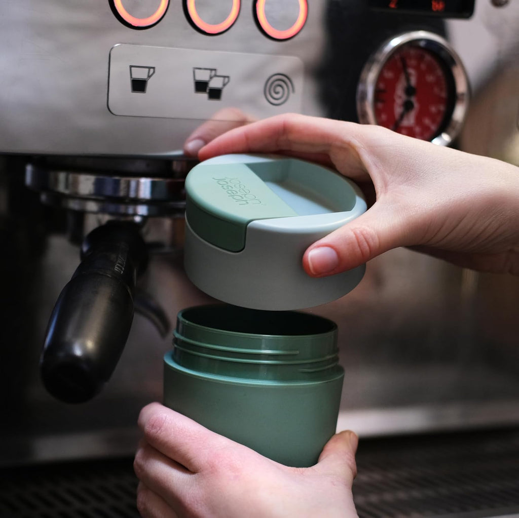 Sipp Travel mug, Hygienic, Leakproof reusable mug, Coffee & Tea Cup with Lid - 340 ml (12 fl. oz) - Green