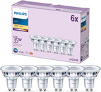 LED Classic Spot Light Bulb 6 Pack [Warm White 2700K - GU10] 35W, Non Dimmable. for Home Indoor Lighting.