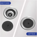 Revolutionary Clog-Free Sink Strainer Basket with Stopper, Stainless Steel