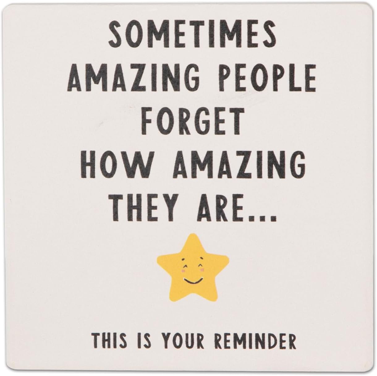 Thank You Coasters Beer Mats Amazing People Thank You Gift, Coffee Mat for Colleagues Friend Teacher Gifts, Thank You Gifts for Women Men Christmas Small Gifts Congratulations Ceramic Surface Coaster Main image