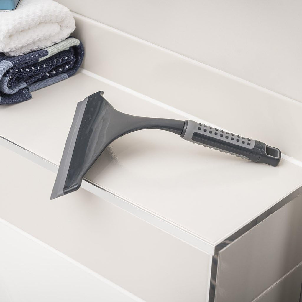 ComfiGrip Shower And Window Squeegee In Metallic and Graphite, 4 x 24 x 27 cm
