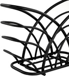 Spectrum Flower Napkin Holder (Black) - Dispenser & Décor for Kitchen, Dining Room, Outdoor, & Bar Tabletop Storage